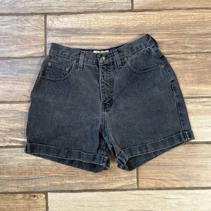 Vintage Express black denim shorts